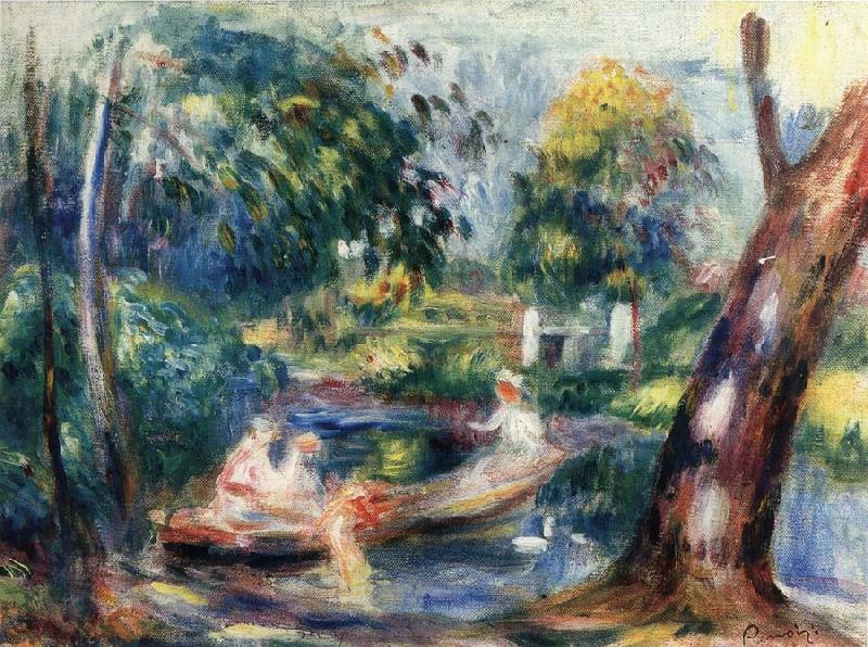 Pierre Renoir Landscape with River China oil painting art